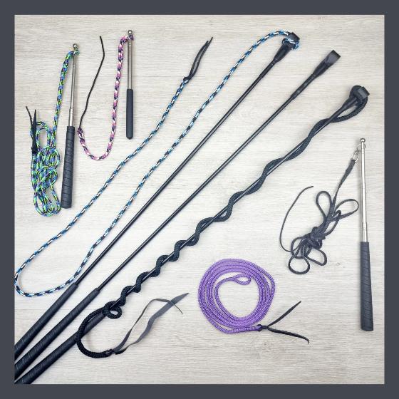 Horsemanship stick and strings