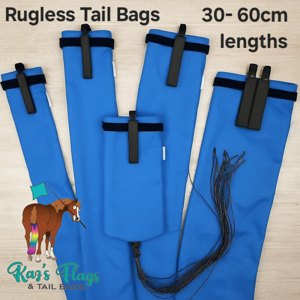 Blue Horse Tail Bags from Kaz's Flags and Tail Bag