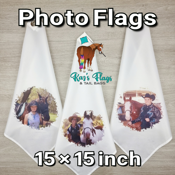 Custom Photo Flag for a gift for a horse lover