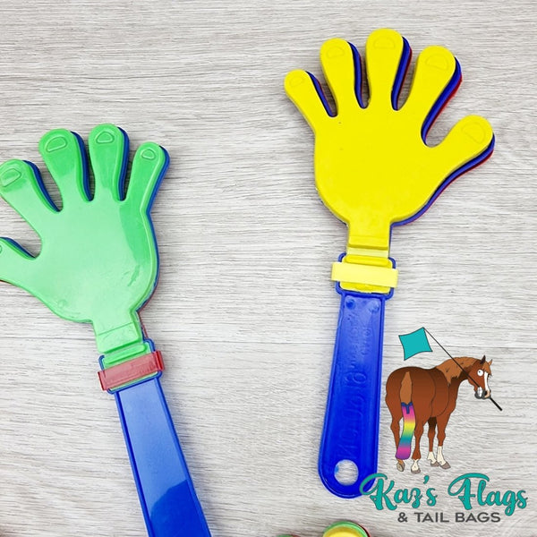 Plastic clappers for horses