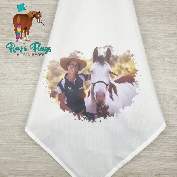 Custom Photo Flag with trainer