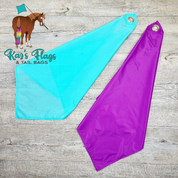 Horse flags lightweight in turquoise and purple