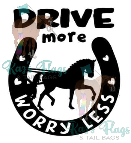 horse decal sticker carriage harness