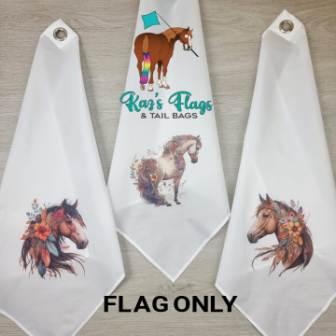 Boho print horse flag