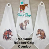 Premium rubber grip horse training flag