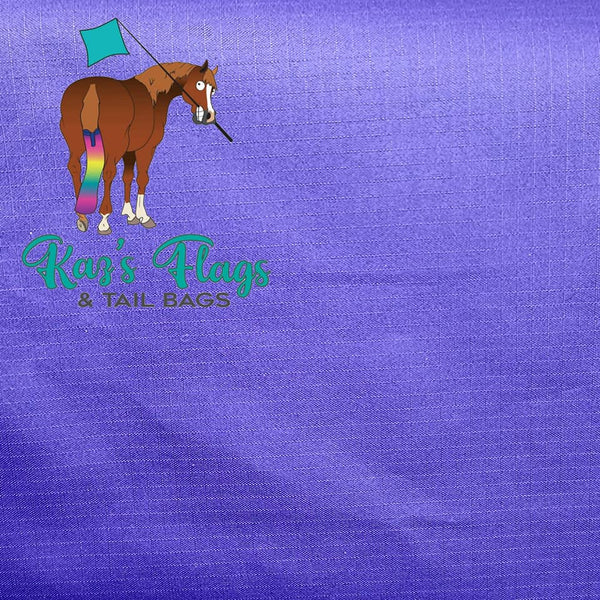 purple horse bag material