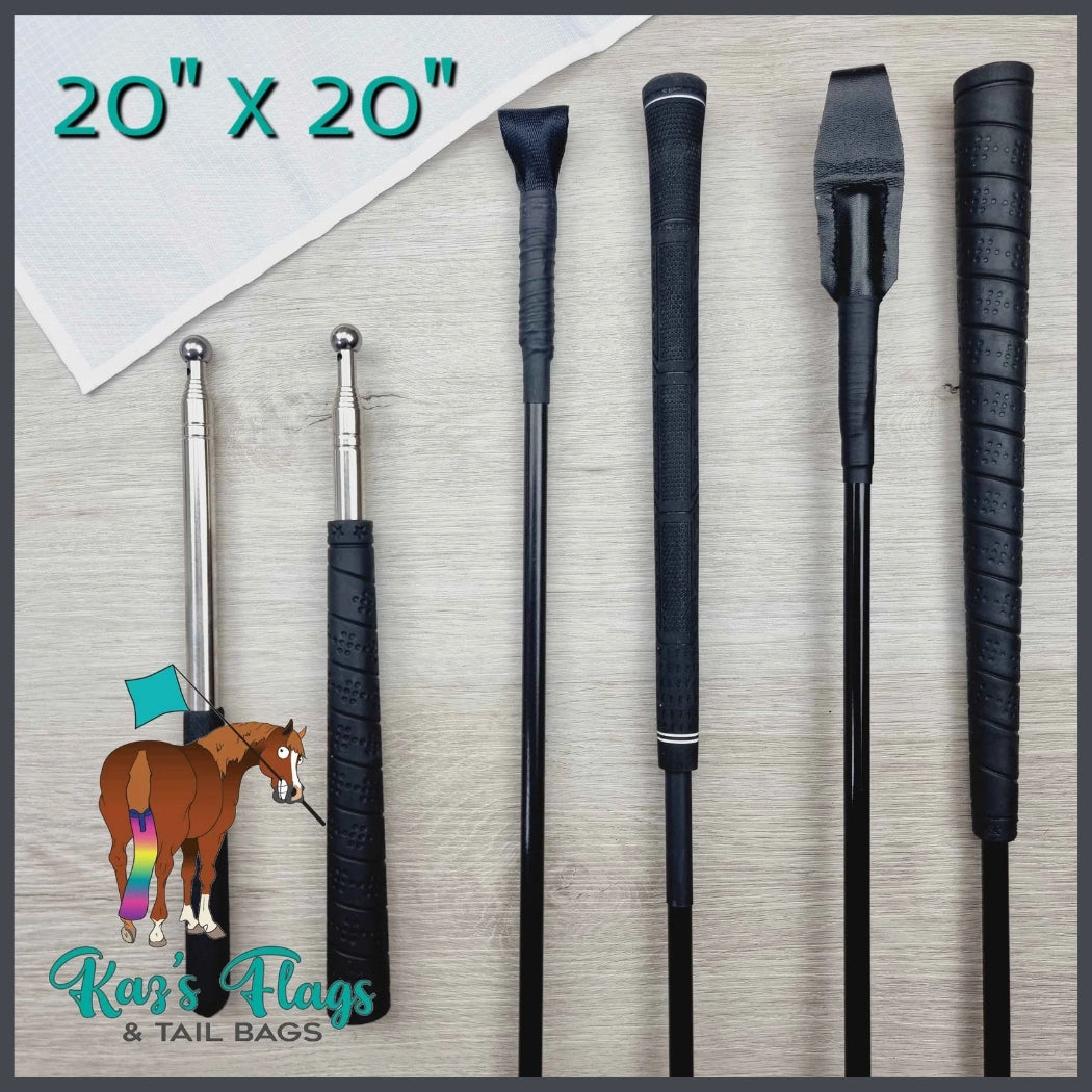 20" x 20" HD Flag & Pole Combo Range - NEW SIZE!