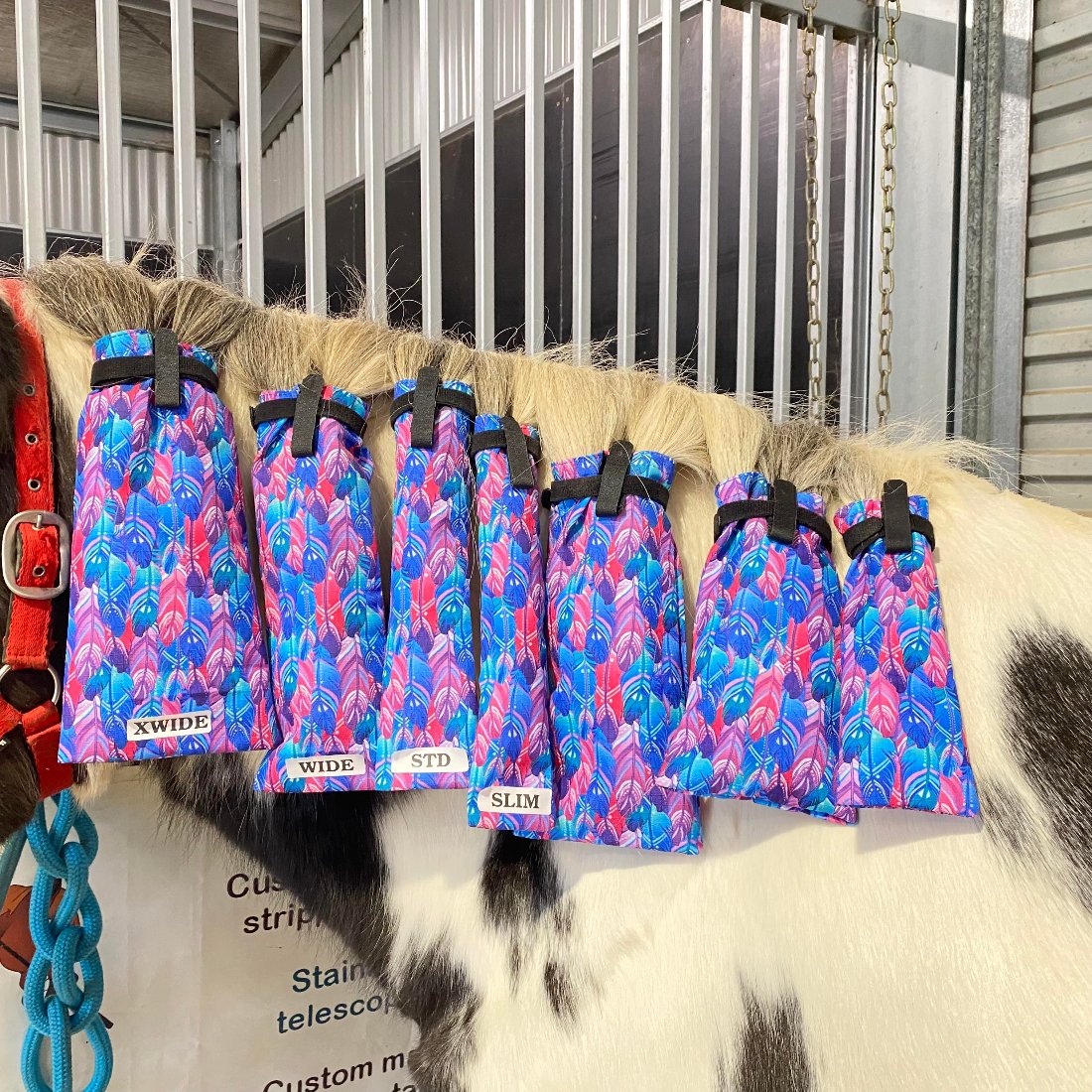 Mane bags on horses