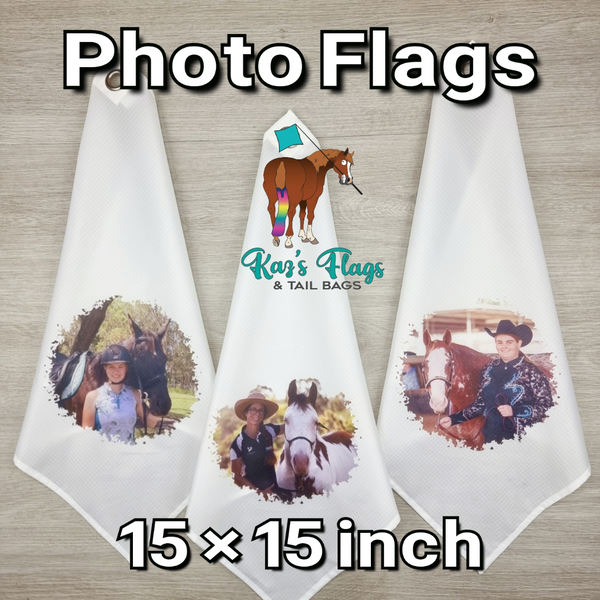 Custom Photo Flag for a gift for a horse lover 