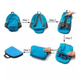 How to fold backpack