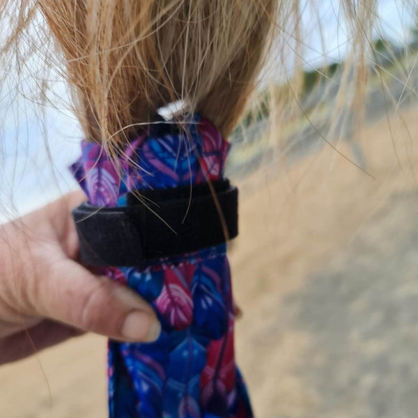 Close up of wraparound hook and loop
