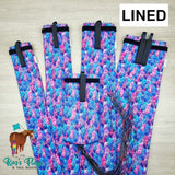 Horse Tail Bag Range Lined in Funky Feather Pattern handmade by Kaz's FLags and Tail Bags