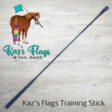Horse training stick Ka's Flags and Tail Bags