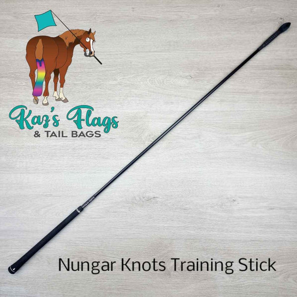 Horse training stick Kaz's Flags and Tail Bags and Nungar Knots