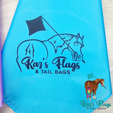 horsemanship flag in blue