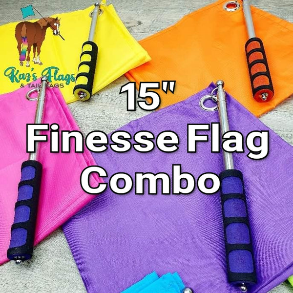Horsemanship Training 15" x 15" Finesse Flag Ripstop Nylon Pocket Combo
