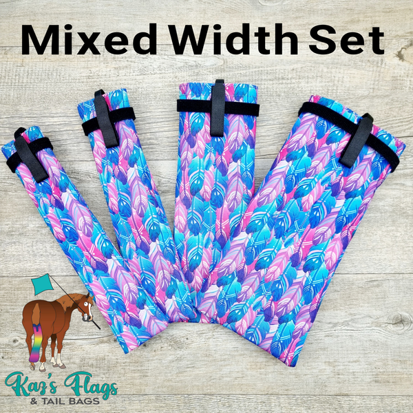 Horse Mane Bags - PATTERN - MIXED WIDTH - SET of 6