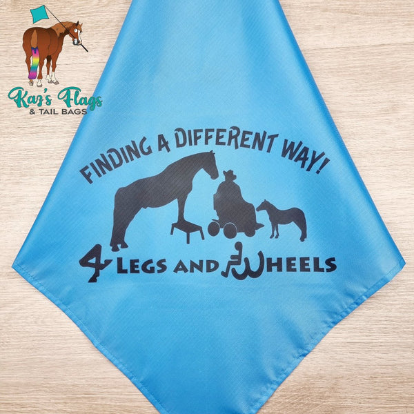 Katy Driver Four Legs and Four Wheels logo flag