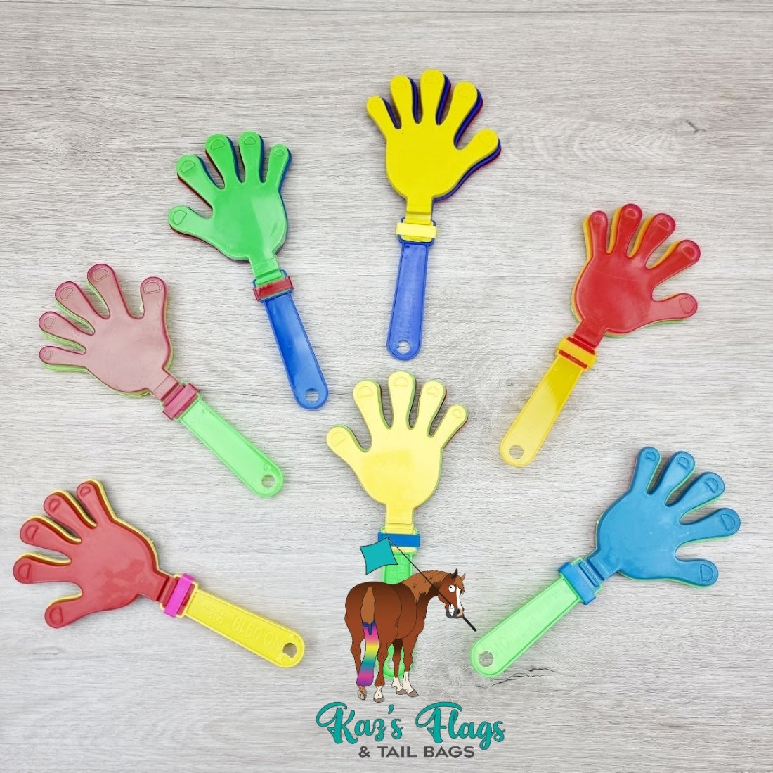 Equine plastic clapper