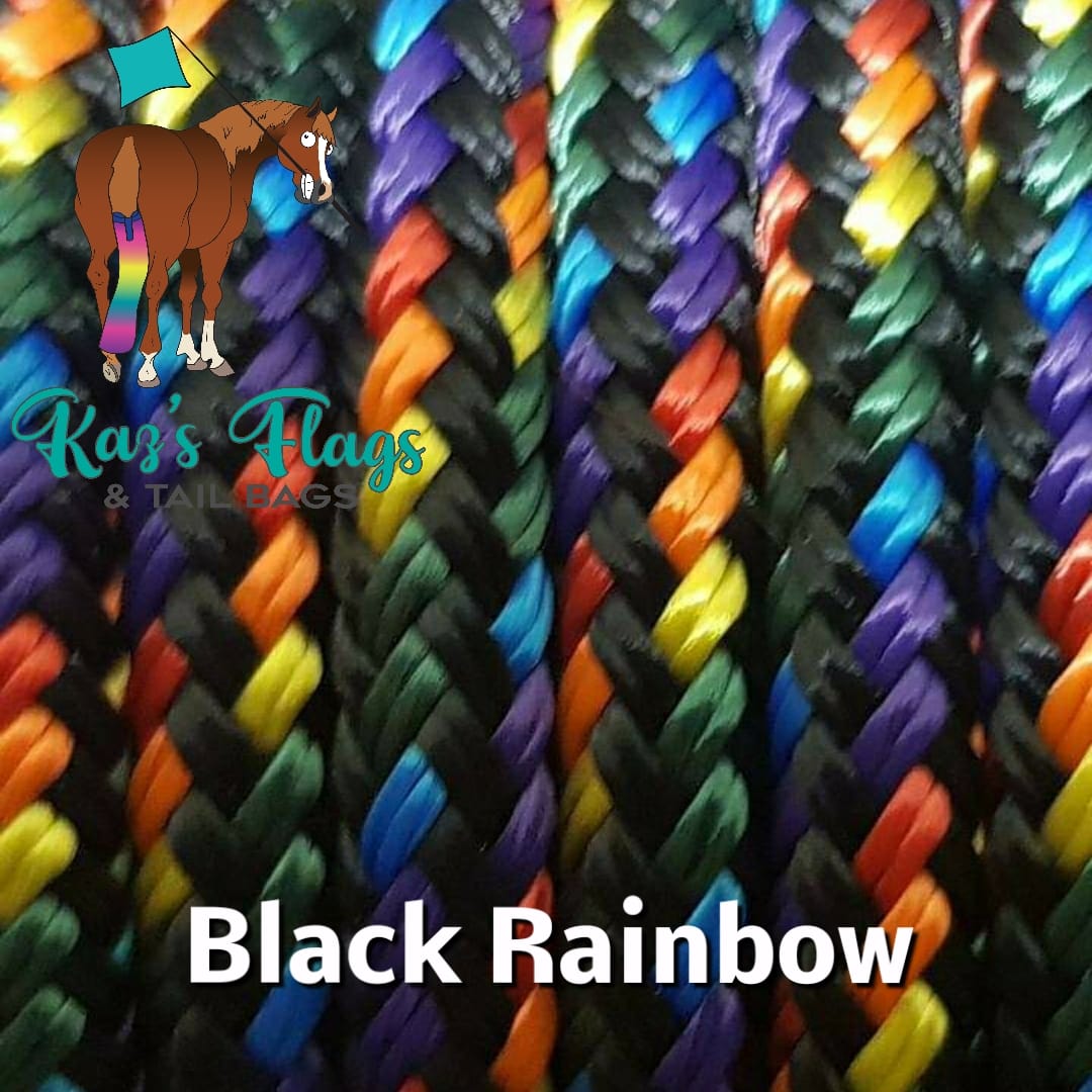 Blue String Training Natural Horsemanship 5' Training String - Kaz's Flags and Tail Bags