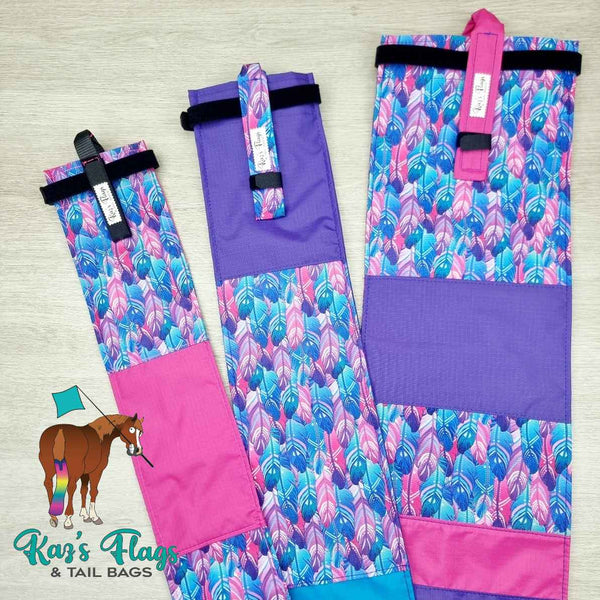 Horse Tail Bags - NEW! Scraptastic - PRE-MADE