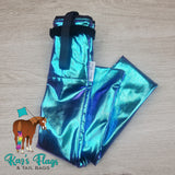 Lycra Tail Bag in Holographic Colours for Horses handmade by Kaz's Flags and Tail Bags