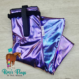 Lycra Tail Bag in Holographic Colours for Horses handmade by Kaz's Flags and Tail Bags