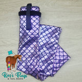 Lycra Tail Bag in Holographic Colours for Horses in a mermaid pattern