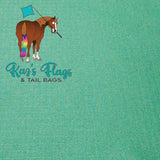 green tail and mane bag material
