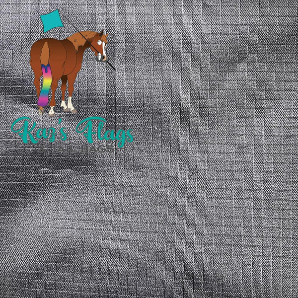 Black mane and tail bag material