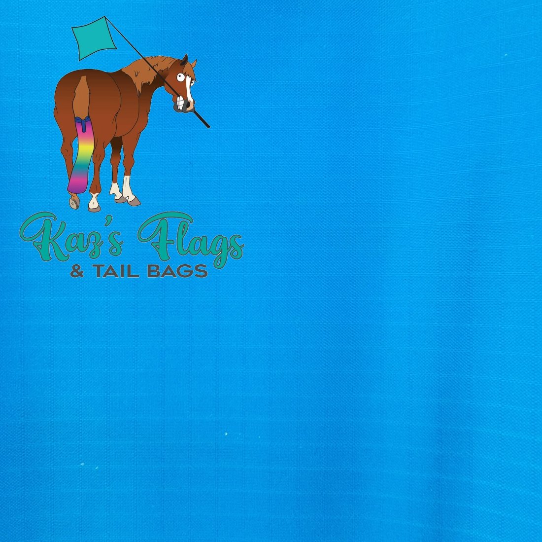 Mid Blue colour for horse bag flag 