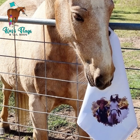 Custom Photo Flag with horse