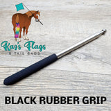 Black Rubber Grip 1.2 metre telescopic pole