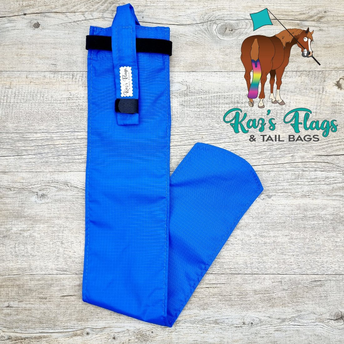 Ready to post tail bags in blue