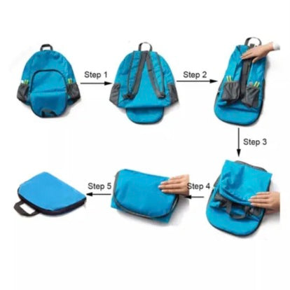 How to fold backpack