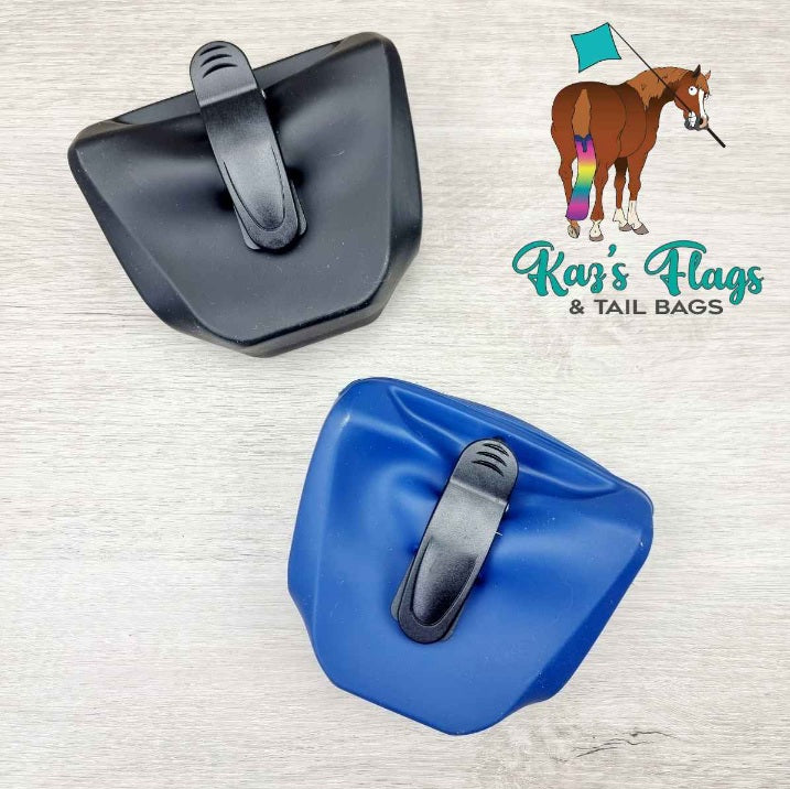 Horse Dog treat pouch showing the back