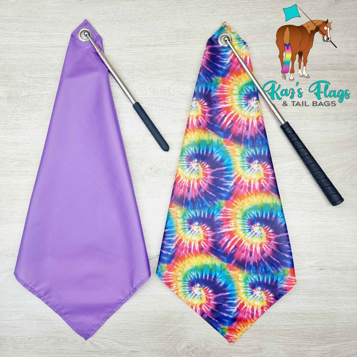 Horsemanship 18" x 18" Flag & Pocket Pole Combo