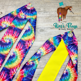 Flags for horse training Tie Dye