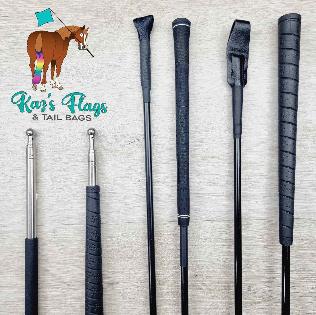 Training sticks and pocket poles Kaz's Flags and Tail Bags