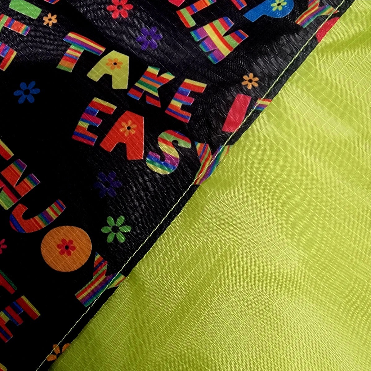 Vivid vibes and lime green fusion flag