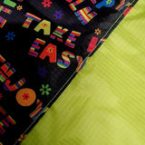Vivid vibes and lime green fusion flag