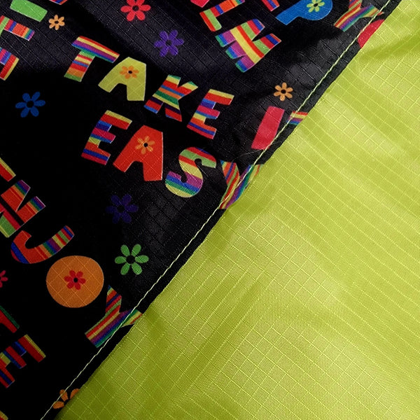 Vivid vibes and lime green fusion flag