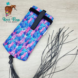Workhorse Tail Bag in Funky Feather Print Pattern