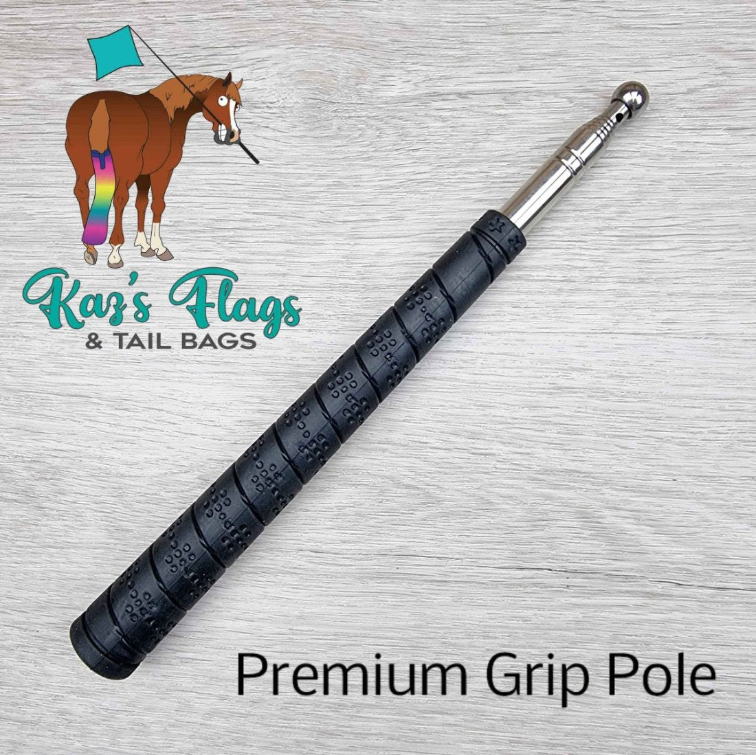 5-foot Horsemanship String & Pole Combo Range – Kaz's Flags and Tail Bags