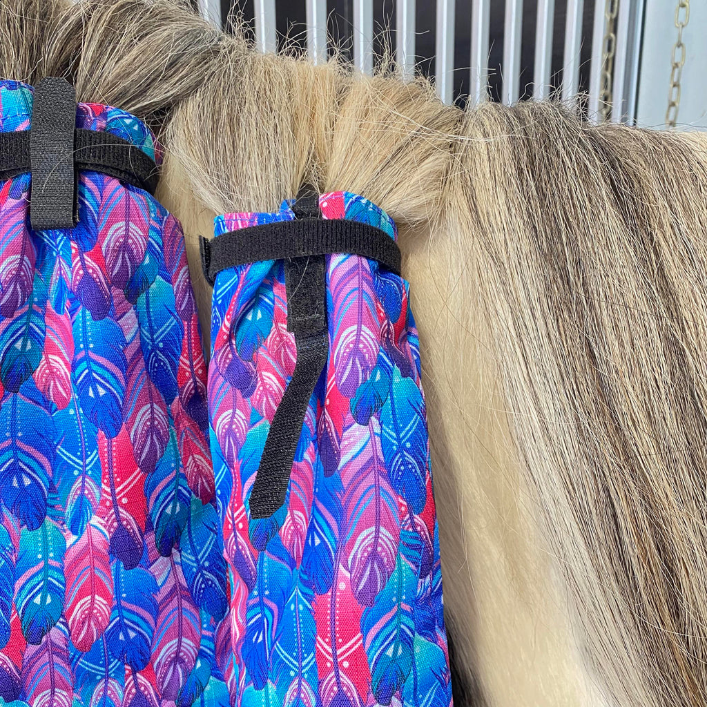 Solid Lime Green Equine Tail Bag | Handmade By Tip The Tails