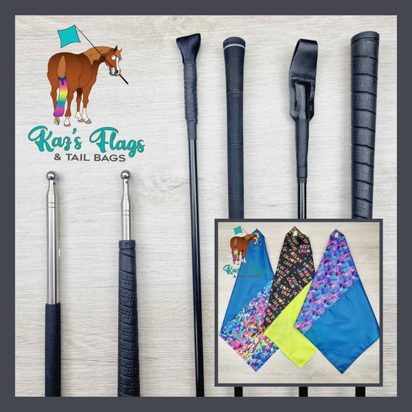NEW! Horsemanship 18-inch Fusion Flag & Pole Combo Range