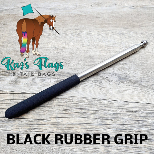 Black rubber grip horsemanship