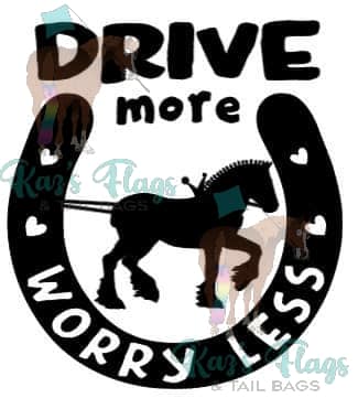 carriage driving sticker decal