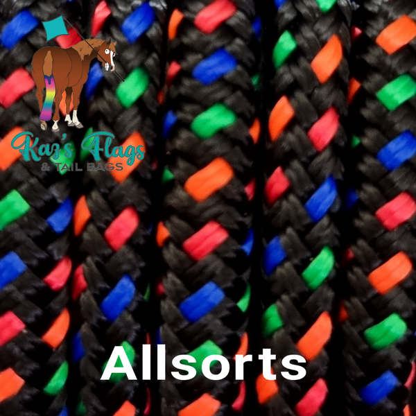 Horsemanship string Allsorts colour