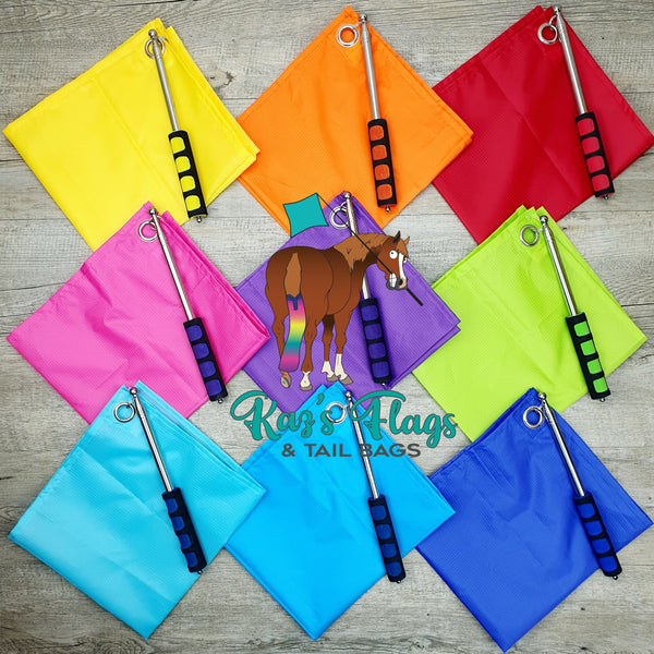 Flags for horse training